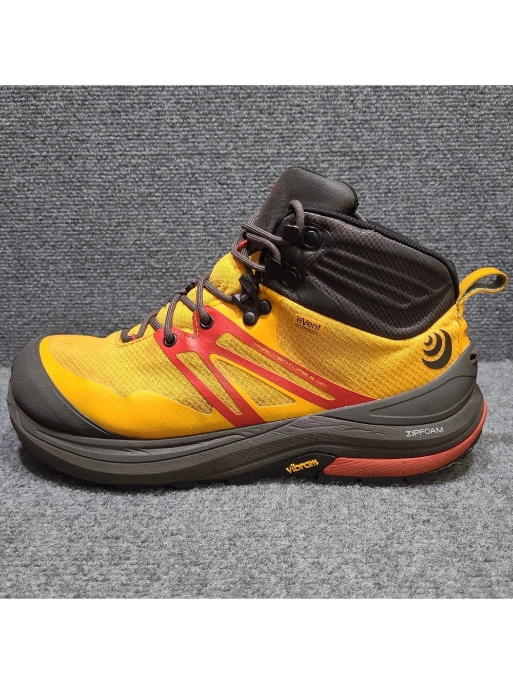 Men's Topo Athletic Trailventure 2 WP Hiking Boot  Orange Black VIBRAM Size 10.5